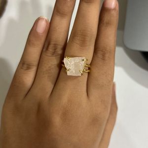 Handmade Raw Stone Ring