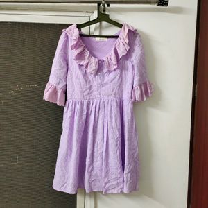Lilac Short Dress For Girls