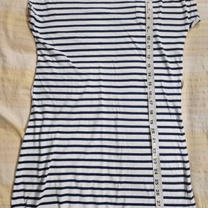 Combo Of White And A Stripes Dress For 11-12yr Gir