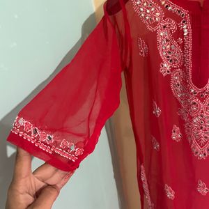 Beautiful Red Kurta