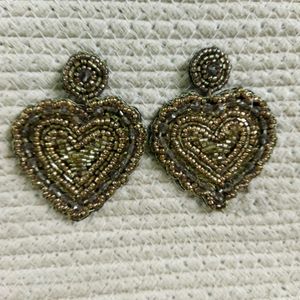 Golden Heart Earrings