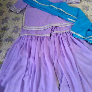 1230rs Only_Boutique Piece Lavender Sharara Suit