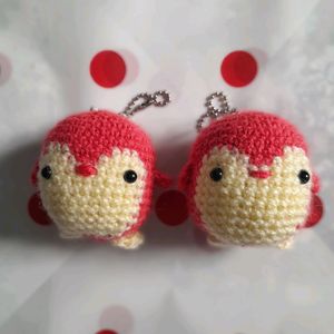 Penguin Crochet Amigurumi Keychain