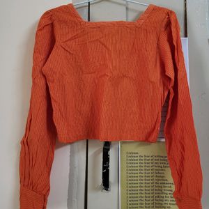 Orange Crop Top