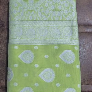 Womens Organic Cotton Sarees For Festive Or Daily