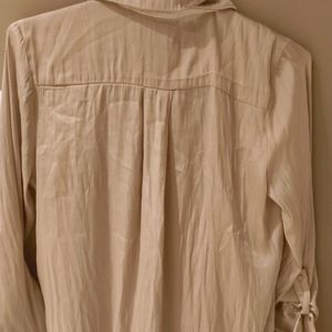 H&M Champagne Colour Satin Shirt