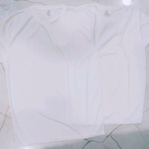 White Colour T-shirt With Medium Size