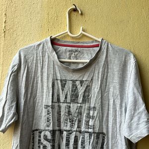 mens spunk grey cotton tshirt