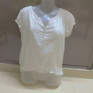 IMPORTED White Tunic Top