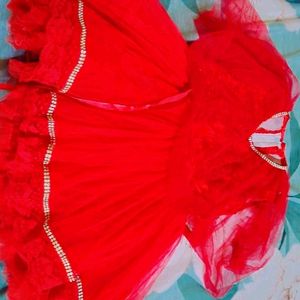 Girl Frock Color Red