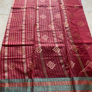 Brand New Cotton Silk Saree With Blouse Piece