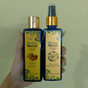 Combo Of Blue Nectar Nargis Body Mist for long las