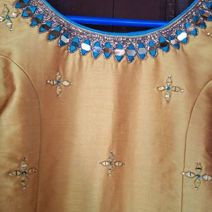 Mustard Green Kurta