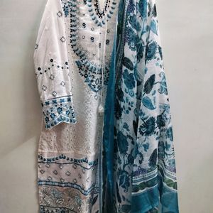 Pakistani Kurta Set Trouser with Dupatta