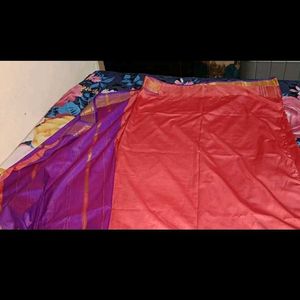 Pure Silk Saree With Stitched Blouse