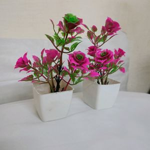 Artificial Flowers With Pot