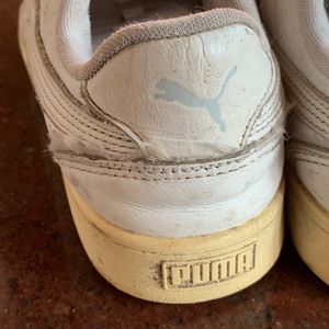 Puma White Shoes Wore Twice