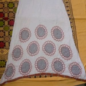 White  Umbrella Kurti