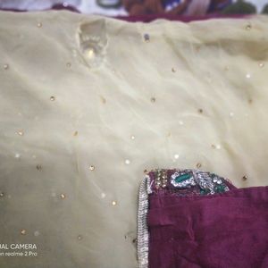 Kurta With Dupatta Fully Worked Wit Stones