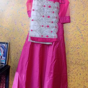 One Piece Gown With Dupatta