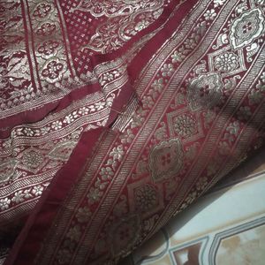 Old Vintage Banarasi Silk Saree