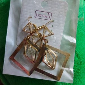 Bow Attach Gold Plated Earring