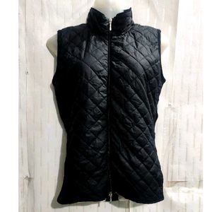 Black Zipper Sweater for Women's