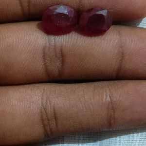 Ruby 2 Stones For Studs Ir Rings