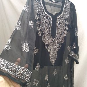 New Blak Mirror Work Formal Kurti