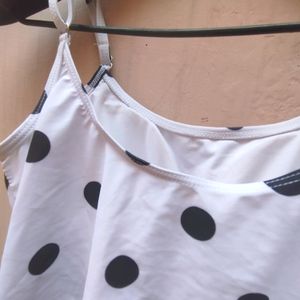 Polka Dotted Crop Top