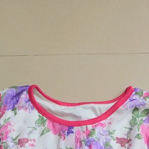 Floral Boxy/Butterfly Top