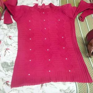 Red Winter Top