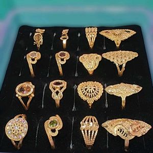 Gold Plated Ring 16 Pieces