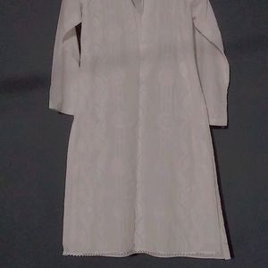 White Chandari Kurta