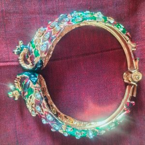 Jaipuri Pendent,Earrings and Bracelet Set