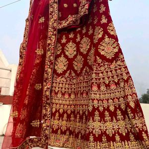 Maroon Bridal Lehenga