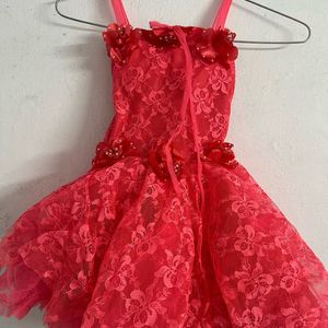 Hot Pink girl party wear frock (Brand new)