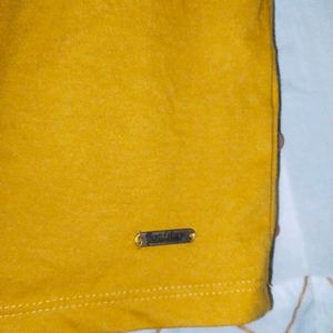 Mustard Yellow Crop Tshirt