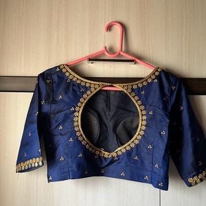 Silk Hand Embroidery Blouse