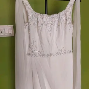 Amazing Off White Long Gown/New With Tag