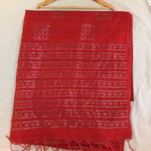 Beautiful Red Colour Saree For Women