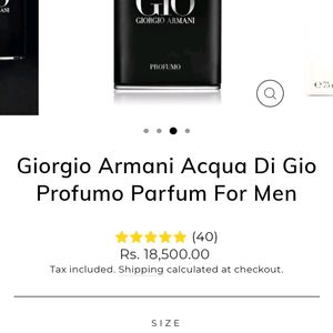 Acqua Di Gio Profumo 180ml Jumbo Bottle 🖤