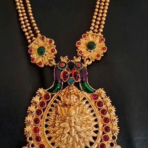 Lakshmi Pendant Necklace and Jumka