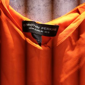 Plus Size Dorothy Perkins Neon Orange  Top