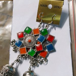 Silver Jhumka