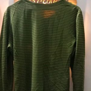 Full Selevs Green Lining Formal Shirt Tpye Top