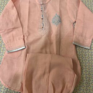 Pink Pathani Kurta Pyjama - Boys