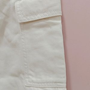 Off White Cargos(Baggy)