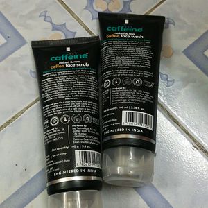 m caffeine naked & raw coffee scrub And Face Wash