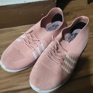 peach casual shoes